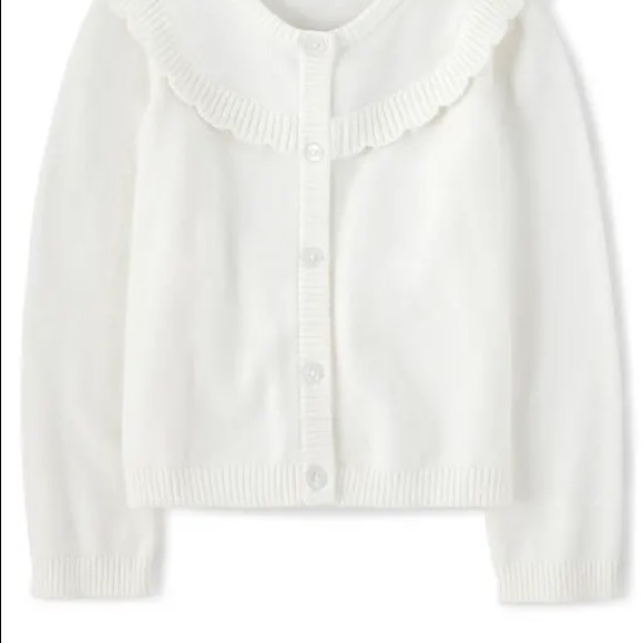 Girls Ruffle Cardigan - Spring Jubilee - Picture 3 of 3